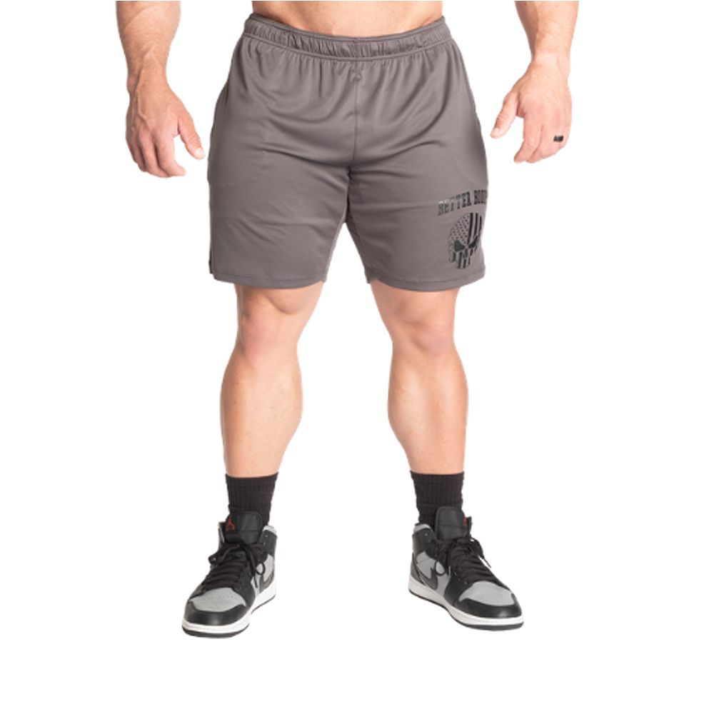BETTER BODIES - SKULL FUNCTION SHORT - FÉRFI RÖVIDNADRÁG - SZÜRKE BETTER BODIES - SKULL FUNCTION SHORT - FÉRFI RÖVIDNADRÁG - SZÜRKE