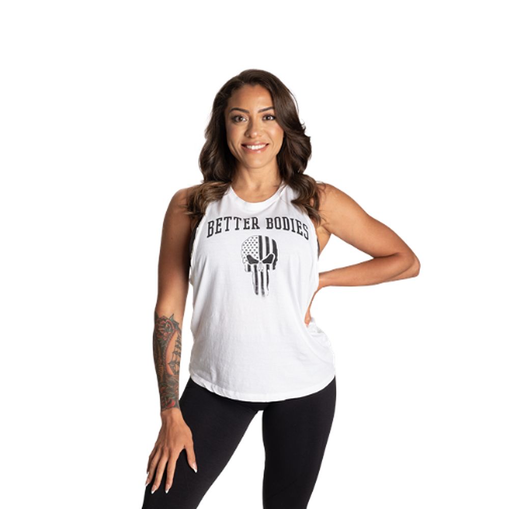 BETTER BODIES - SKULL EMPIRE TANK - NŐI TRIKÓ - FEHÉR BETTER BODIES - SKULL EMPIRE TANK - NŐI TRIKÓ - FEHÉR