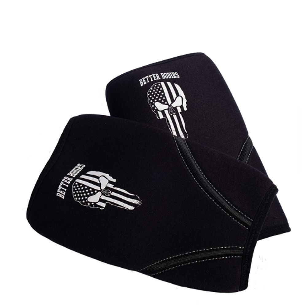 BETTER BODIES - SKULL NEOPRENE KNEE SLEEVE - NEOPRÉN TÉRDVÉDŐ BETTER BODIES - SKULL NEOPRENE KNEE SLEEVE - NEOPRÉN TÉRDVÉDŐ