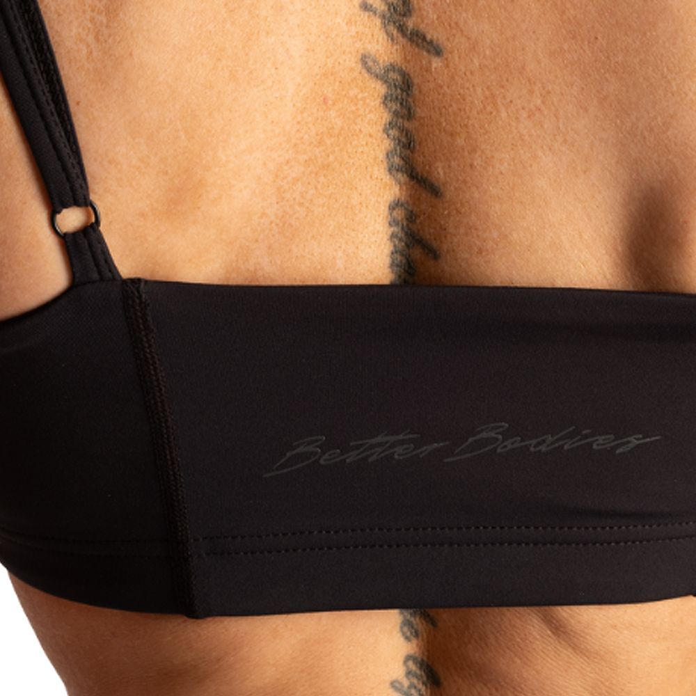 BETTER BODIES - BANDEAU BRA - NŐI SPORTMELLTARTÓ - FEKETE BETTER BODIES - BANDEAU BRA - NŐI SPORTMELLTARTÓ - FEKETE