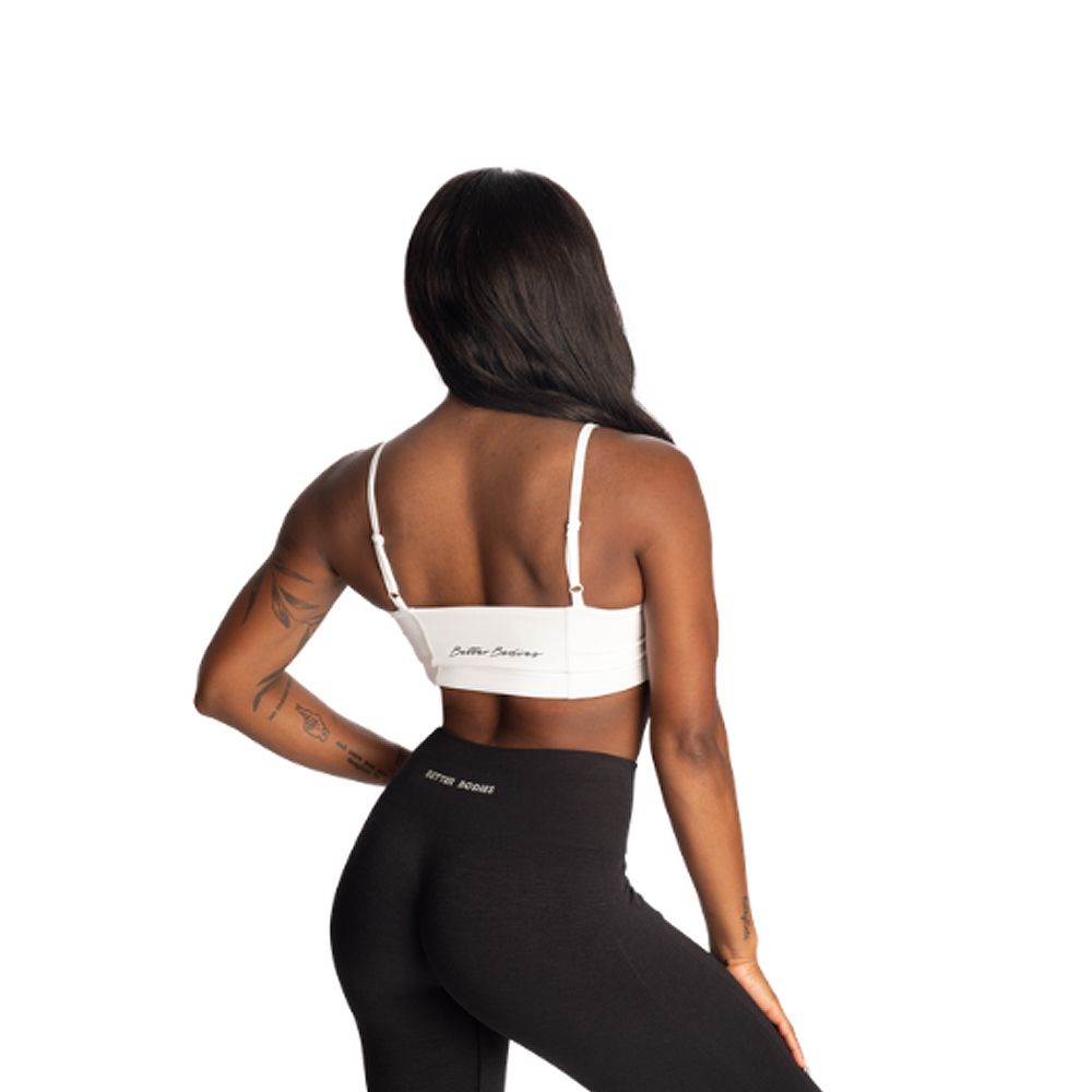 BETTER BODIES - BANDEAU BRA - NŐI SPORTMELLTARTÓ - FEHÉR BETTER BODIES - BANDEAU BRA - NŐI SPORTMELLTARTÓ - FEHÉR