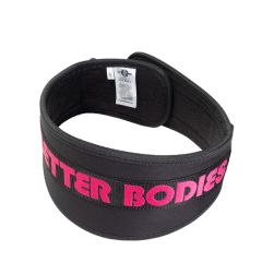 BETTER BODIES - WOMEN'S GYM BELT - NŐI SÚLYEMELŐ ÖV - FEKETE/RÓZSASZÍN