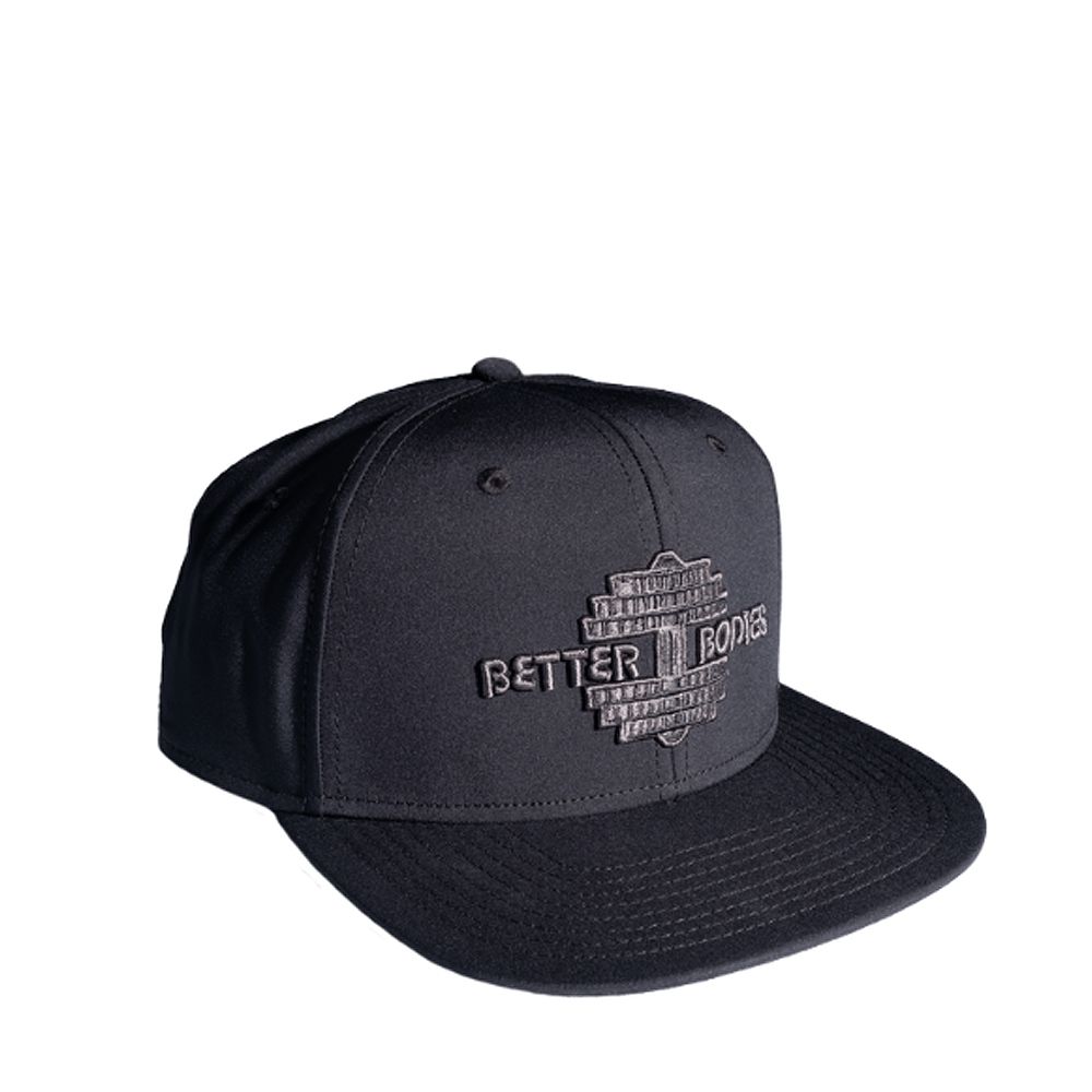 BETTER BODIES - FLATBILL CAP - FÉRFI BASEBALL SAPKA - FEKETE BETTER BODIES - FLATBILL CAP - FÉRFI BASEBALL SAPKA - FEKETE