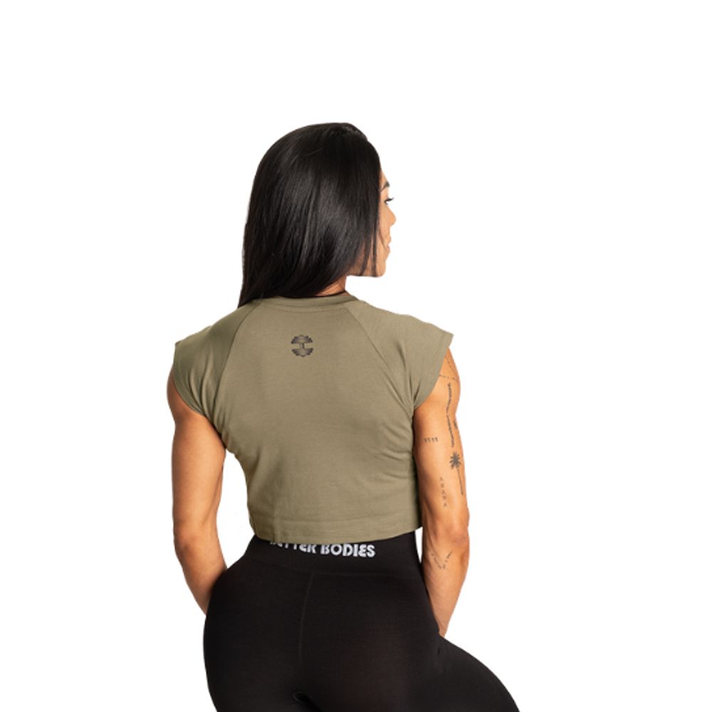 BETTER BODIES - EMPOWERED TEE - NŐI PÓLÓ - MOSOTT ZÖLD BETTER BODIES - EMPOWERED TEE - NŐI PÓLÓ - MOSOTT ZÖLD