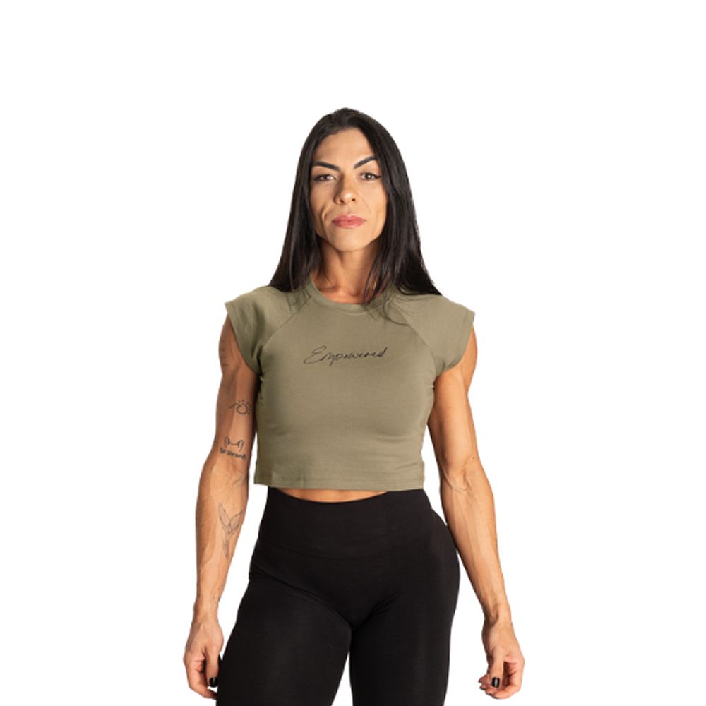 BETTER BODIES - EMPOWERED TEE - NŐI PÓLÓ - MOSOTT ZÖLD BETTER BODIES - EMPOWERED TEE - NŐI PÓLÓ - MOSOTT ZÖLD