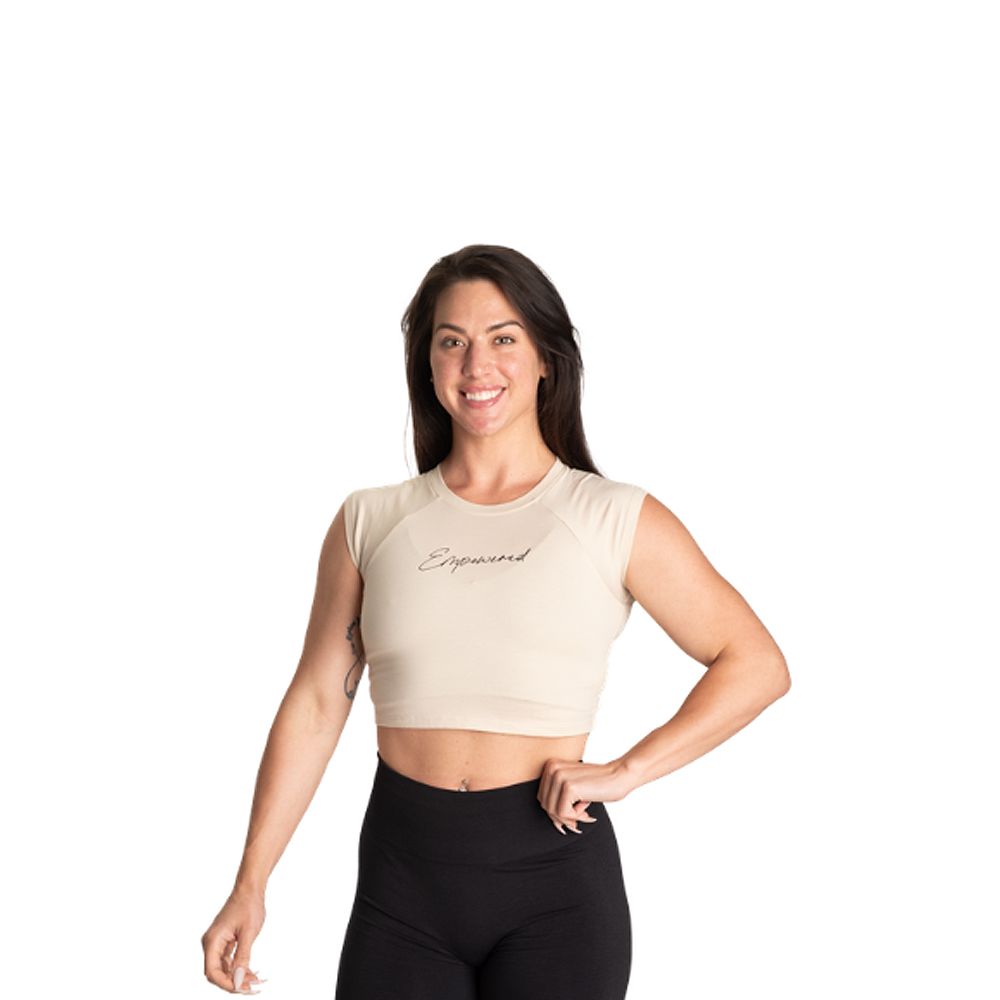 BETTER BODIES - EMPOWERED TEE - NŐI PÓLÓ - BÉZS BETTER BODIES - EMPOWERED TEE - NŐI PÓLÓ - BÉZS