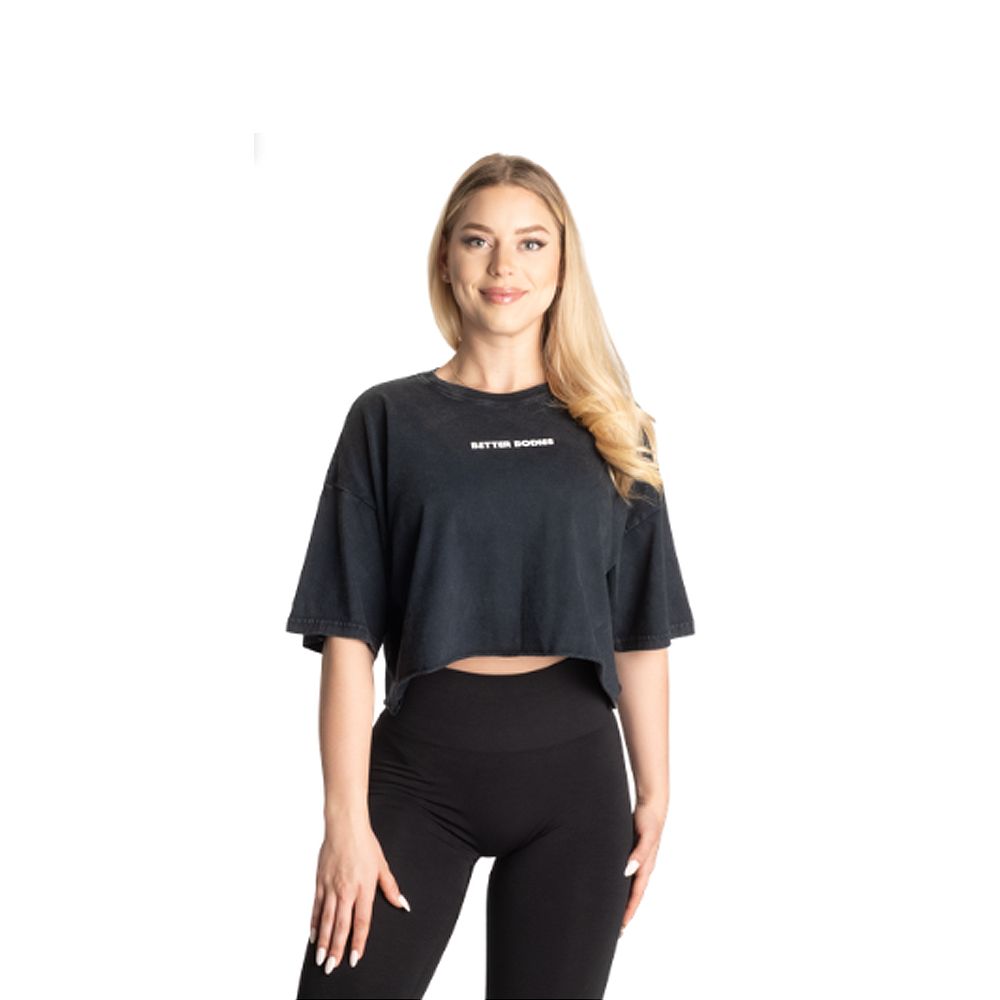 BETTER BODIES - WITH LOVE TEE - NŐI PÓLÓ - FEKETE BETTER BODIES - WITH LOVE TEE - NŐI PÓLÓ - FEKETE