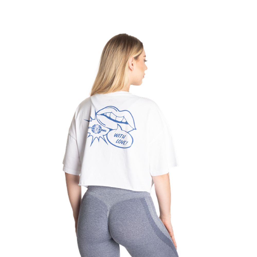 BETTER BODIES - WITH LOVE TEE - NŐI PÓLÓ - FEHÉR BETTER BODIES - WITH LOVE TEE - NŐI PÓLÓ - FEHÉR