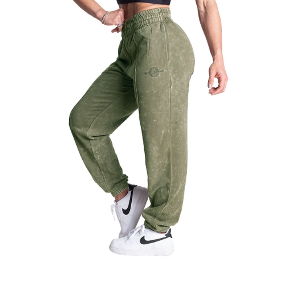 BETTER BODIES - ACID WASHED SWEATPANT - NŐI MELEGÍTŐNADRÁG - MOSOTT ZÖLD BETTER BODIES - ACID WASHED SWEATPANT - NŐI MELEGÍTŐNADRÁG - MOSOTT ZÖLD
