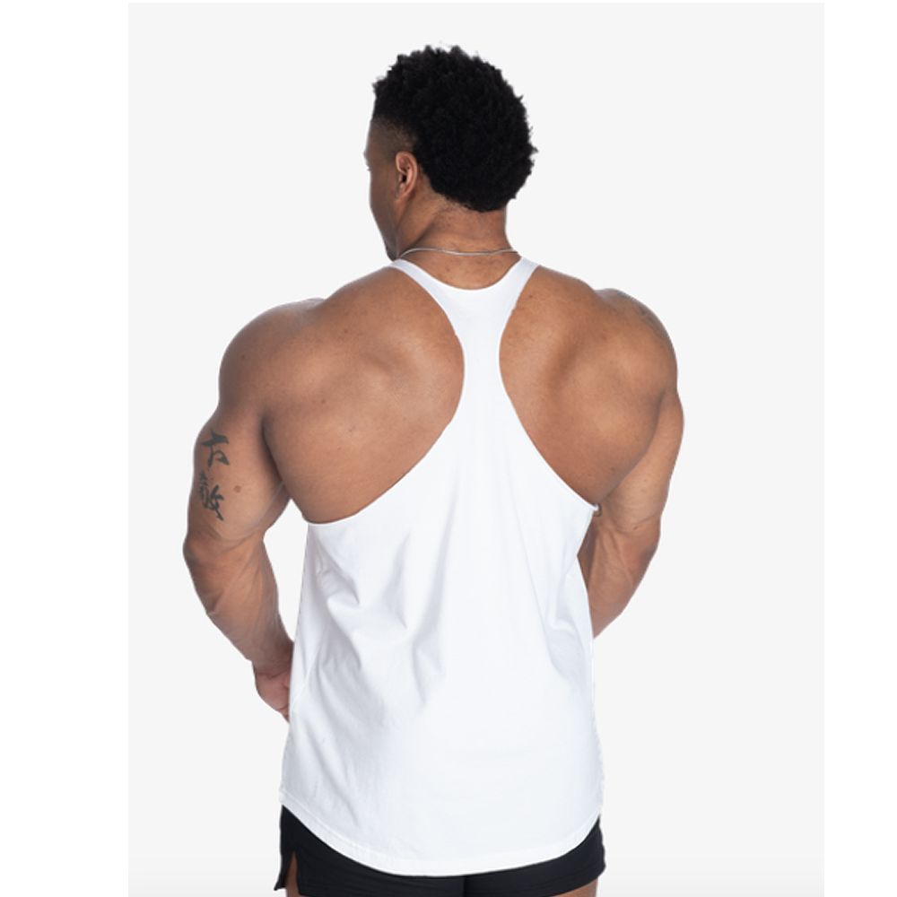 GASP INC - ORIGINAL STRINGER - FÉRFI EDZŐTRIKÓ - FEHÉR/PIROS GASP INC - ORIGINAL STRINGER - FÉRFI EDZŐTRIKÓ - FEHÉR/PIROS