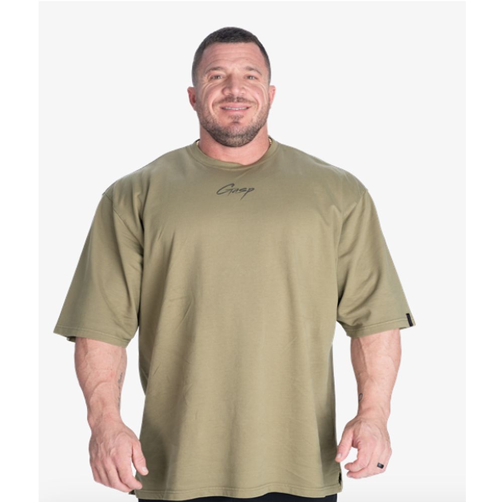 GASP INC - TERRY IRON TEE - FÉRFI PÓLÓ - MOSOTT ZÖLD GASP INC - TERRY IRON TEE - FÉRFI PÓLÓ - MOSOTT ZÖLD