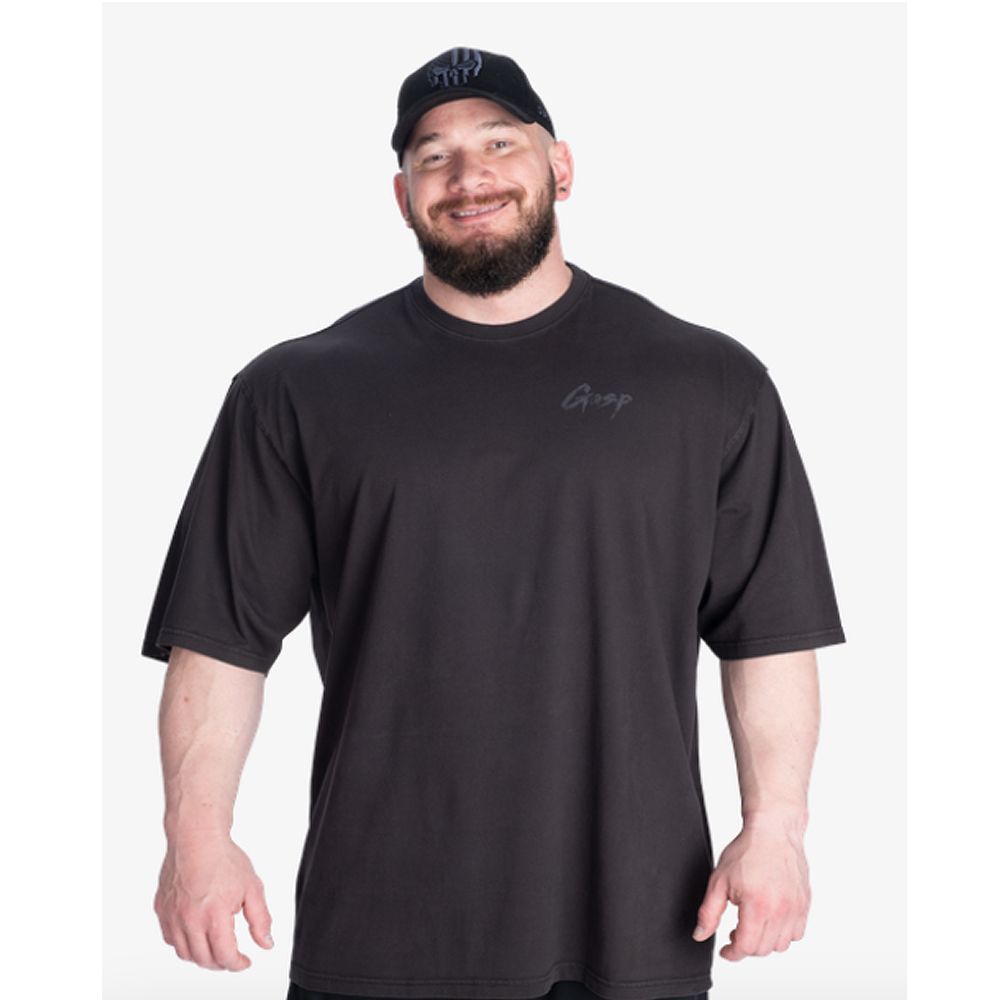 GASP INC - WASHED IRON TEE - FÉRFI PÓLÓ - MOSOTT FEKETE GASP INC - WASHED IRON TEE - FÉRFI PÓLÓ - MOSOTT FEKETE