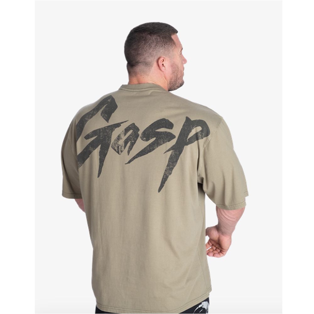 GASP INC - WASHED IRON TEE - FÉRFI PÓLÓ - MOSOTT ZÖLD GASP INC - WASHED IRON TEE - FÉRFI PÓLÓ - MOSOTT ZÖLD