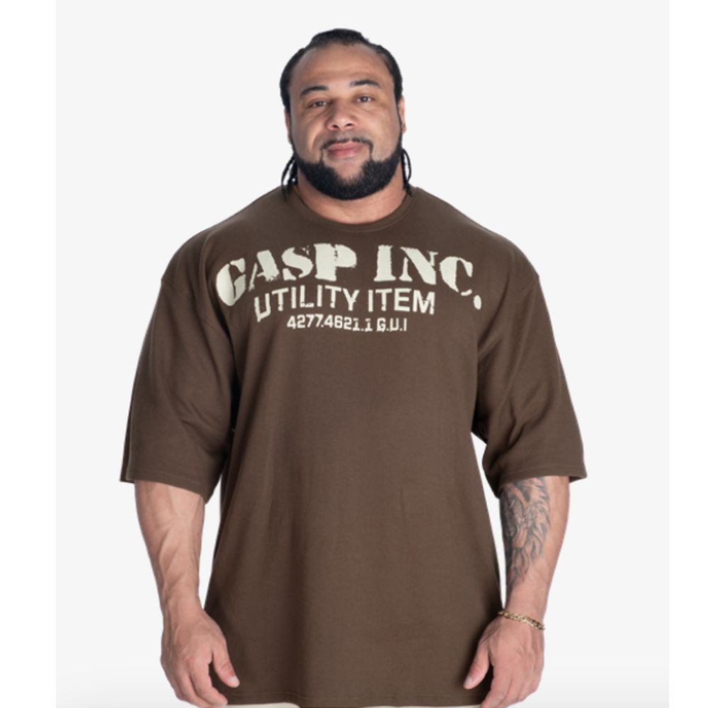 GASP INC - IRON THERMAL TEE - FÉRFI PÓLÓ -BARNA GASP INC - IRON THERMAL TEE - FÉRFI PÓLÓ -BARNA