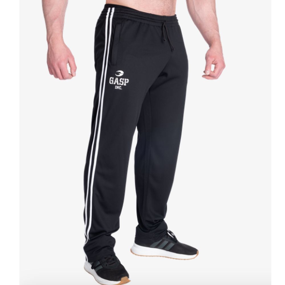 GASP INC - 2 STRIPE ST MESH PANT - FÉRFI HOSSZÚNADRÁG - FEKETE/FEHÉR GASP INC - 2 STRIPE ST MESH PANT - FÉRFI HOSSZÚNADRÁG - FEKETE/FEHÉR