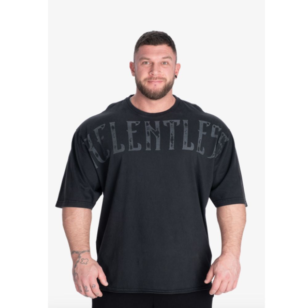 BETTER BODEIS - RELENTLESS IRON TEE - FÉRFI PÓLÓ - MOSOTT FEKETE BETTER BODEIS - RELENTLESS IRON TEE - FÉRFI PÓLÓ - MOSOTT FEKETE