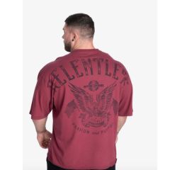 BETTER BODEIS - RELENTLESS IRON TEE - FÉRFI PÓLÓ - MOSOTT BORDÓ