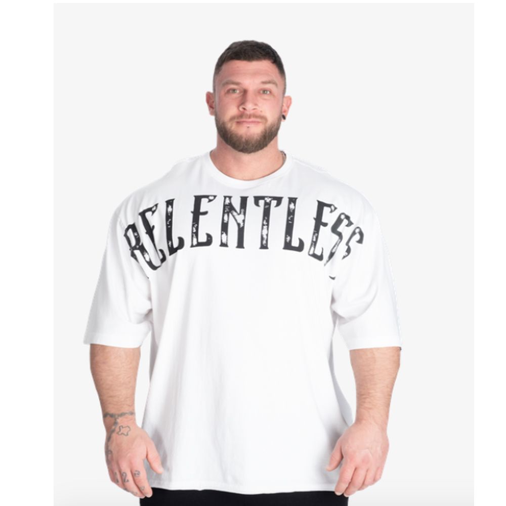 BETTER BODEIS - RELENTLESS IRON TEE - FÉRFI PÓLÓ - FEHÉR BETTER BODEIS - RELENTLESS IRON TEE - FÉRFI PÓLÓ - FEHÉR